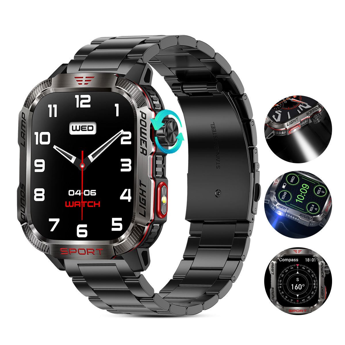 Reloj Inteligente HT29 con Llamadas Bluetooth y Monitoreo de Salud