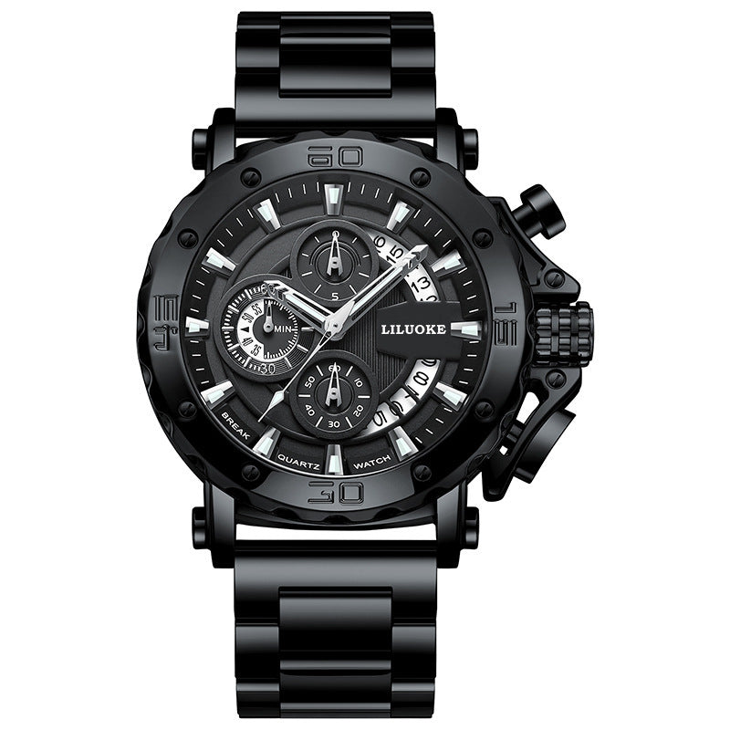 Reloj de Cuarzo para Hombre Luminiscente y Resistente al Agua