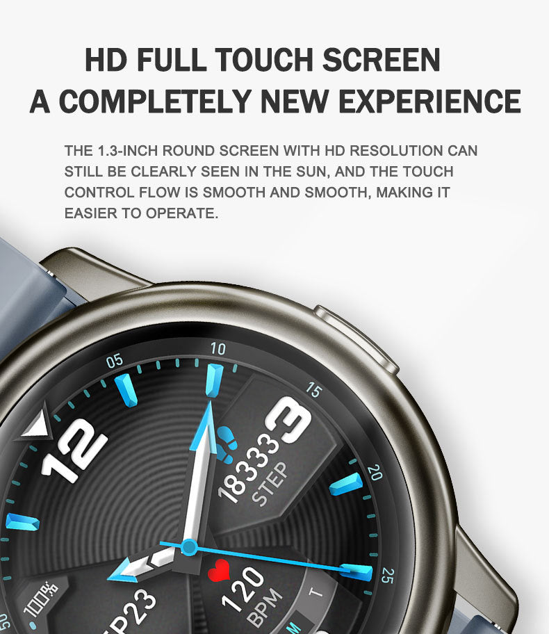 Reloj Inteligente GT2 con Pantalla HD y Monitoreo de Salud 24/7