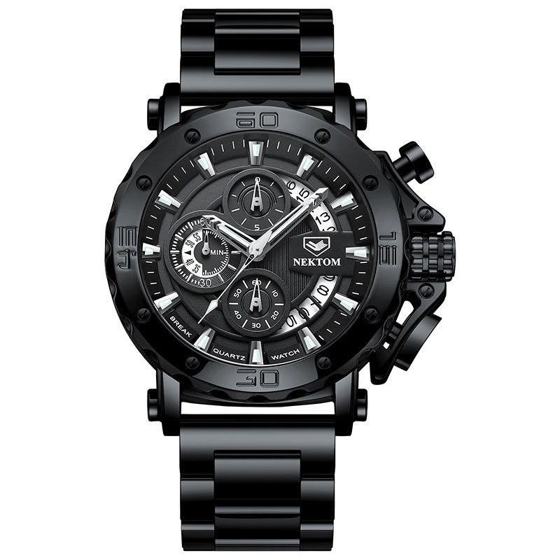 Reloj de Cuarzo para Hombre Luminiscente y Resistente al Agua
