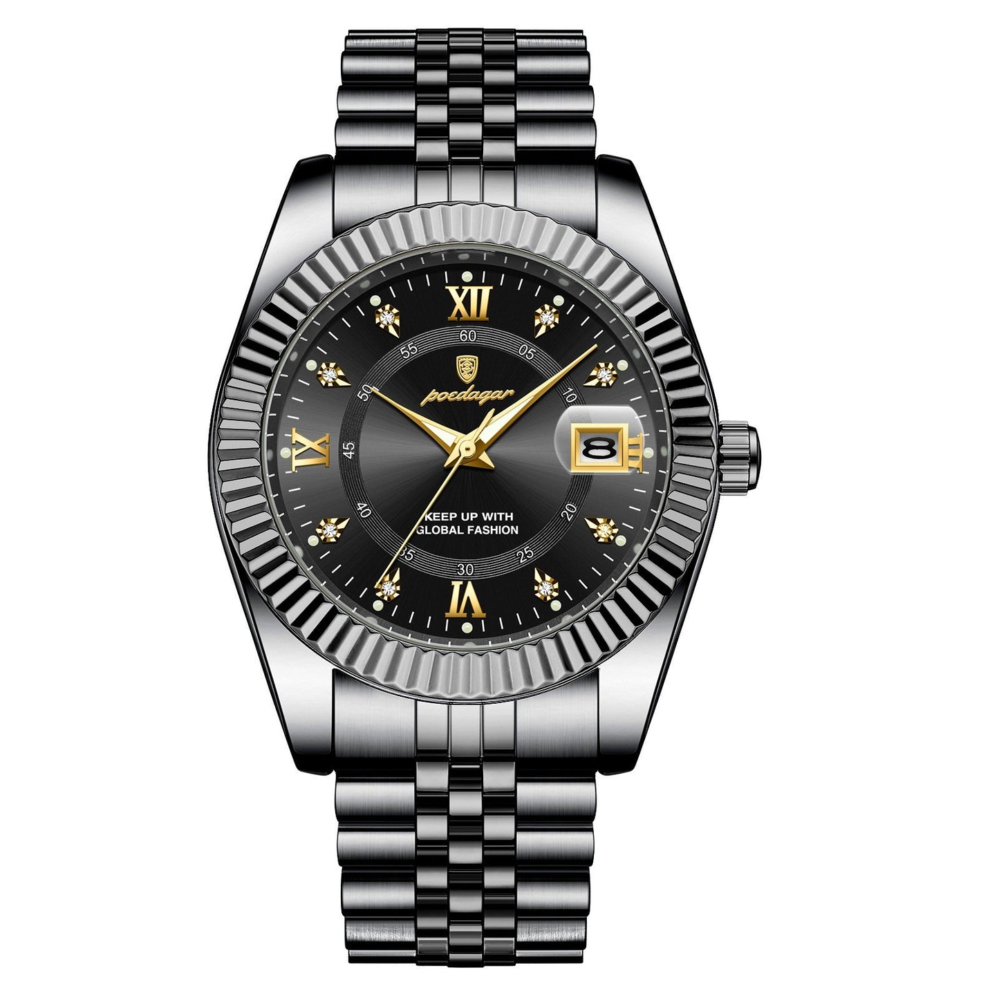 Reloj Automático Impermeable para Hombre de Estilo Empresarial y Moderno