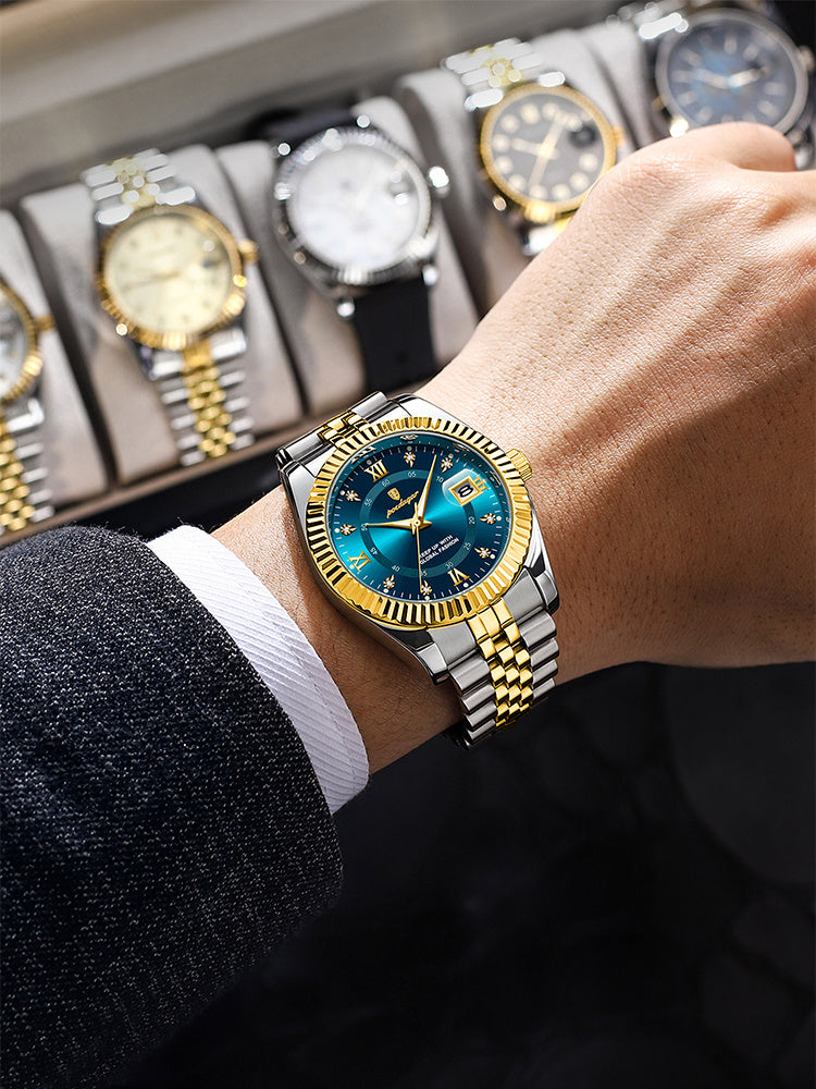 Reloj Automático Impermeable para Hombre de Estilo Empresarial y Moderno