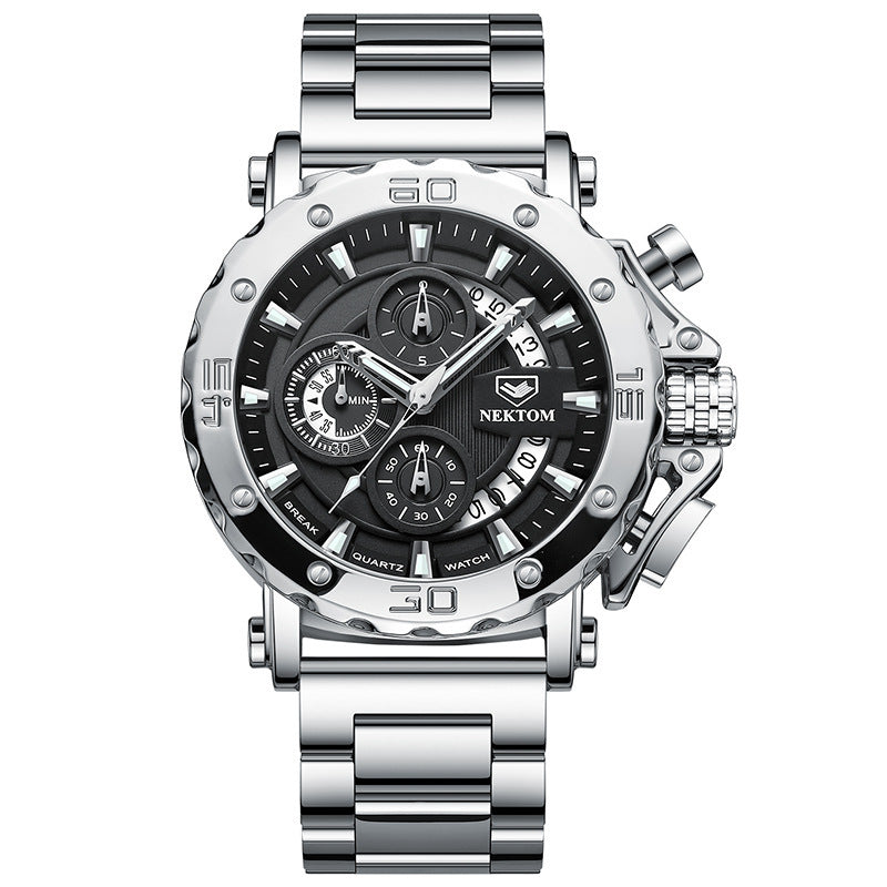 Reloj de Cuarzo para Hombre Luminiscente y Resistente al Agua