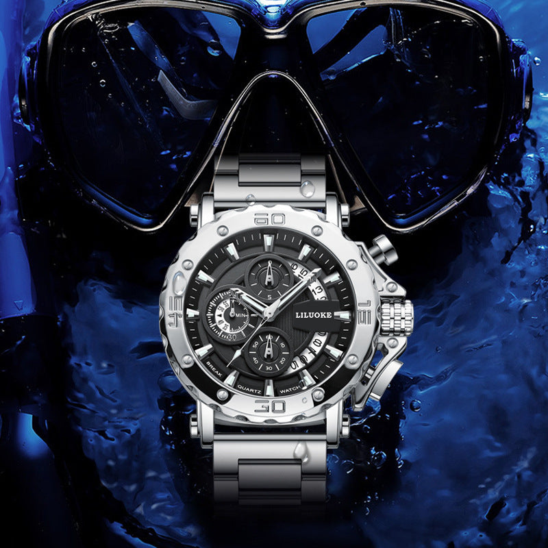 Reloj de Cuarzo para Hombre Luminiscente y Resistente al Agua