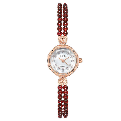 Reloj con Correa de Perlas para Mujer - Elegancia y Creatividad