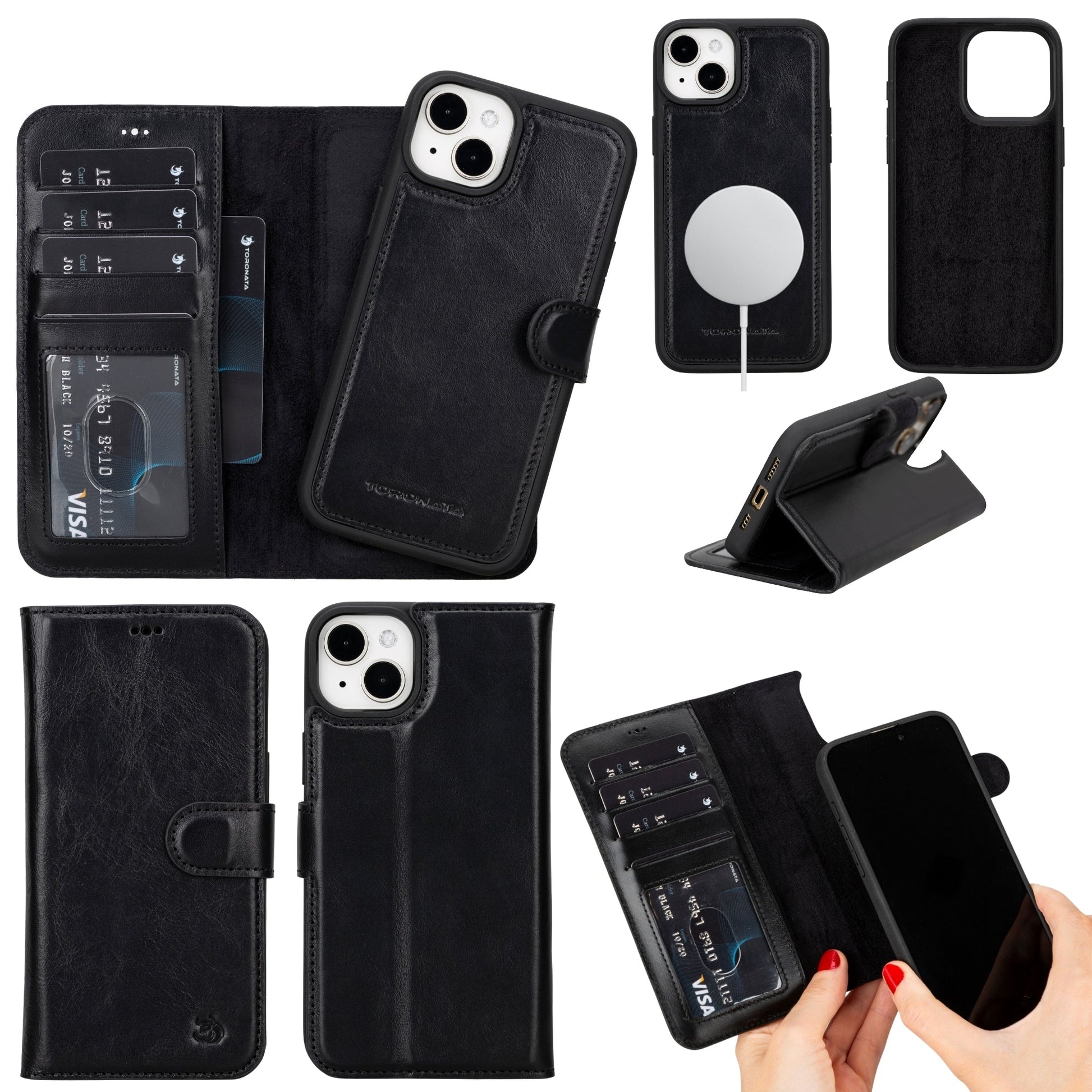 Casper Leather iPhone 14 Wallet Case | MagSafe-0