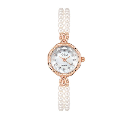 Reloj con Correa de Perlas para Mujer - Elegancia y Creatividad