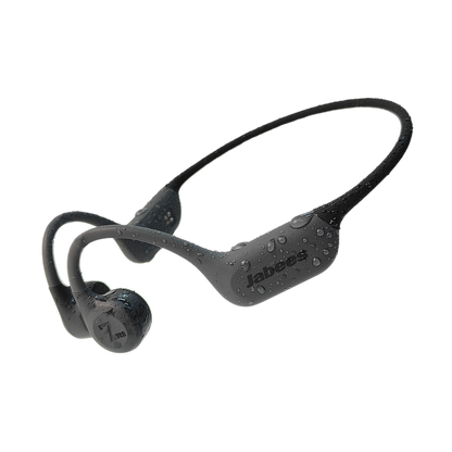 Auriculares de natación 7Seven por conducción ósea con resistencia IP68, Bluetooth y MP3, diseño de silicona y uso deportivo en piscina.