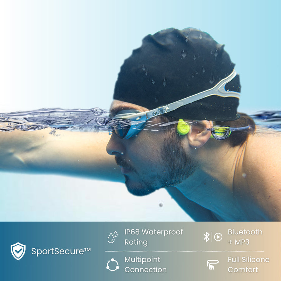 Auriculares de Natación 7Seven por Conducción Ósea IP68 con Bluetooth y MP3