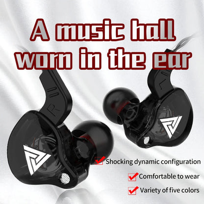 3.5mm Cable Wired Earphones QKZ AK6 HiFi Sound Quality Earphone With Wire Gaming Headset Gamer Headphones Bass Cheap Sale Earbud-1