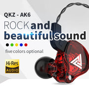 3.5mm Cable Wired Earphones QKZ AK6 HiFi Sound Quality Earphone With Wire Gaming Headset Gamer Headphones Bass Cheap Sale Earbud-3