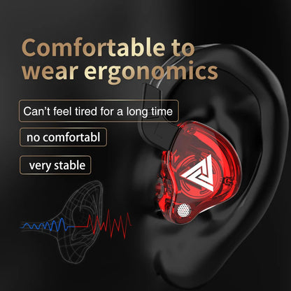 3.5mm Cable Wired Earphones QKZ AK6 HiFi Sound Quality Earphone With Wire Gaming Headset Gamer Headphones Bass Cheap Sale Earbud-2