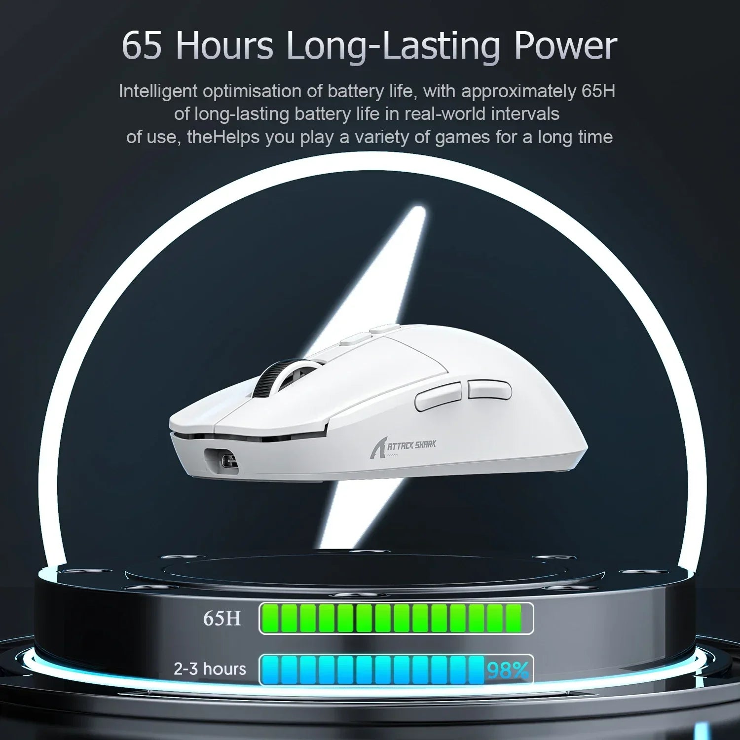 Tri-Mode RGB Gaming Mouse with Magnetic Charging Base-3