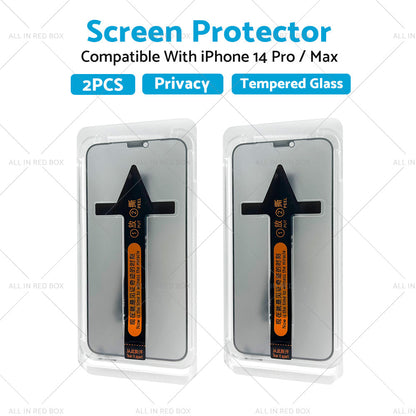 2PCS Screen Protector Privacy Tempered Glass Suitable For iPhone 14 Pro/ Max-0