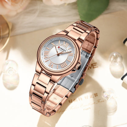 Reloj de Mujer con Correa de Acero - Elegancia y Estilo Casual