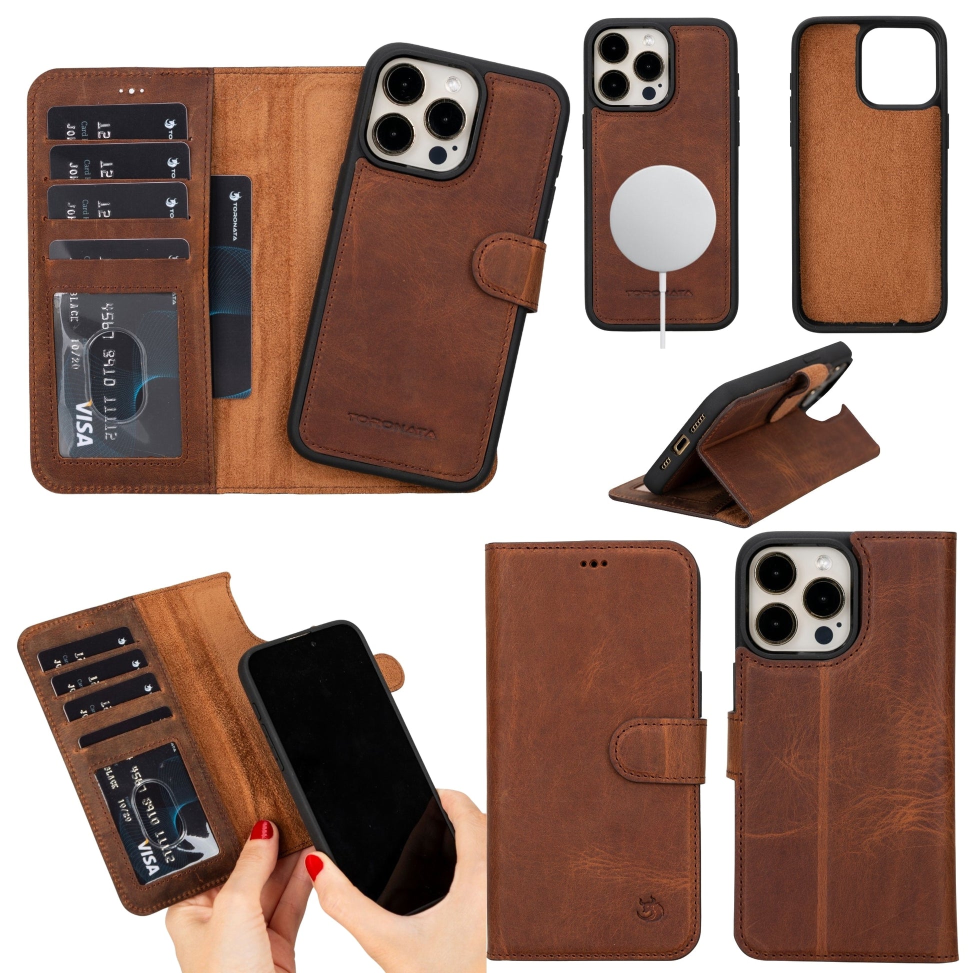 Casper Leather iPhone 14 Pro Wallet Case | MagSafe-0