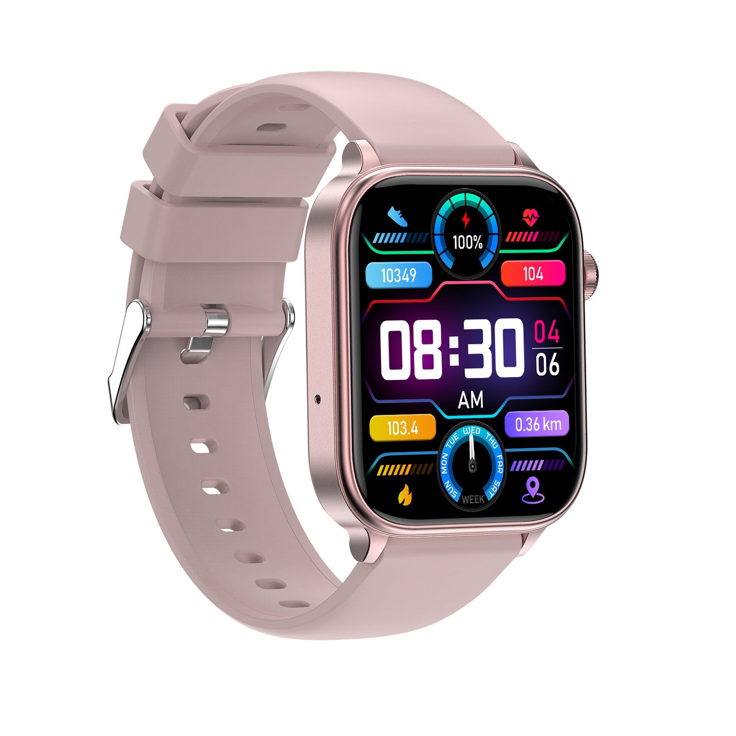 Reloj Inteligente ET570 con Llamadas Bluetooth, ECG y Monitoreo de Salud