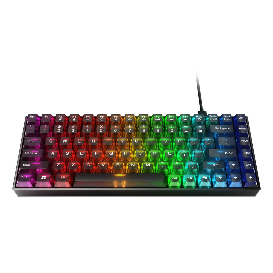 Teclado mecánico gaming Lenovo Legion K510 Mini Pro RGB en color negro, formato 75%, layout US QWERTY, Brown Switch, Hot-Swap y conexión USB.