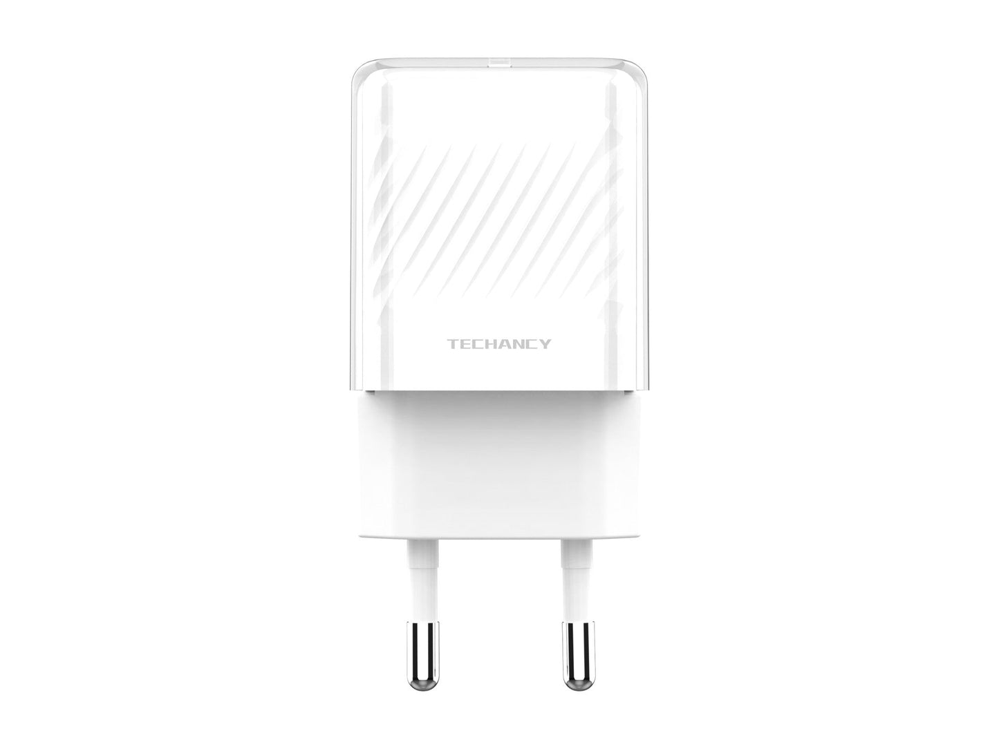 Techancy Carregador De Parede Pd Usb-C De 33 W Branco TA2817, Adaptador De Carregamento Rápido A + C De Porta Dupla Para Gan.-0