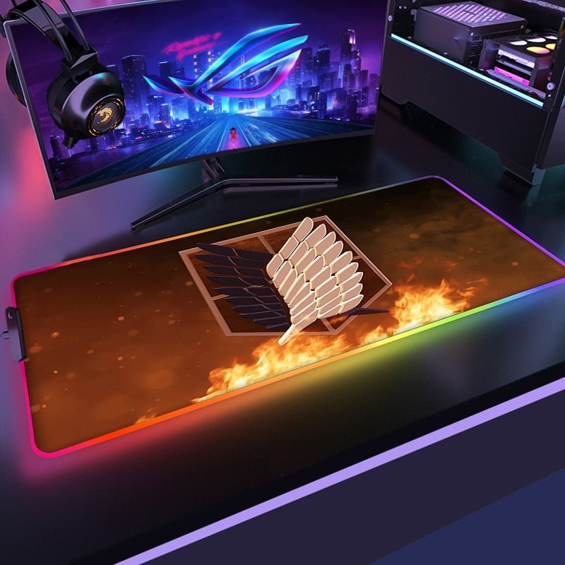 Attack on Titan Gaming RGB Keyboard Mat-0